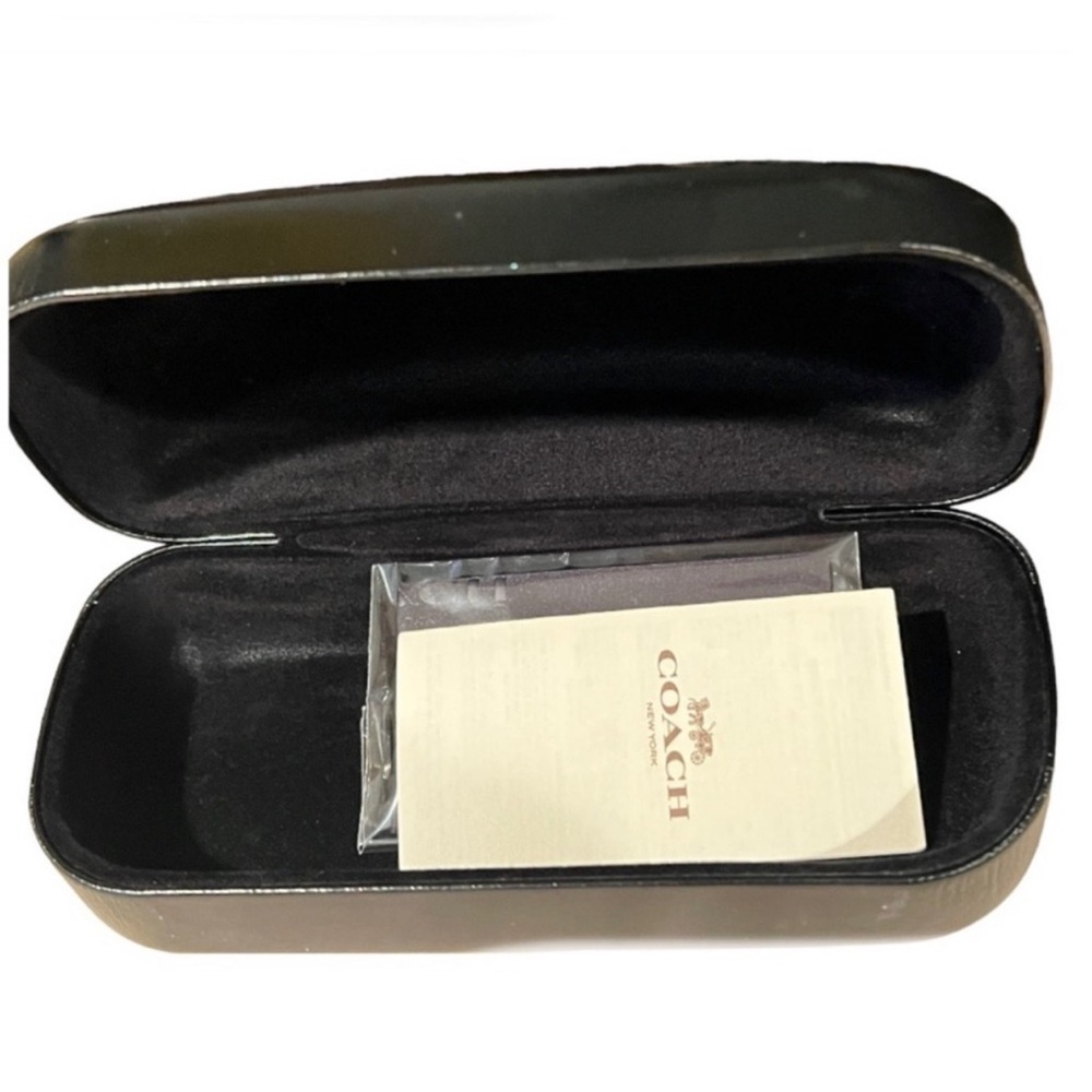 Coach New York Black Hard Shell Clamshell Eyeglass Sunglass Case - Picture 5 of 9